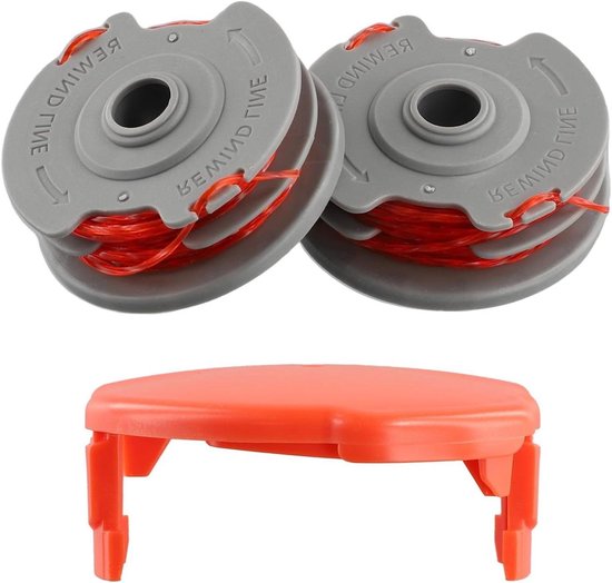 Spoel Vervangingskit Grastrimmer - Trimmer Spoel Set - Tuinonderhoud - Automatische lijnaanvulling - 10 x 10 x 6 cm - Zwart