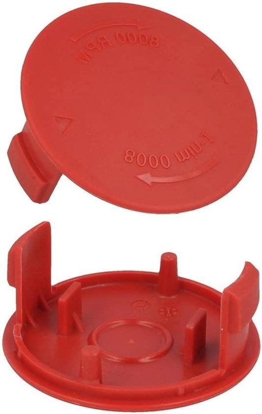 Spoeldop Grastrimmer - Trimmer Dop - Gras Trimmen - Hoge Kwaliteit Materiaal - 2 Stuks - Zwart