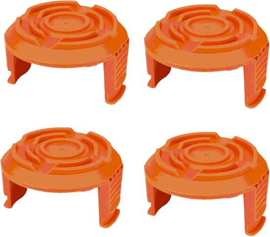 Spoellijnafdekking - 4 stuks - geschikt voor Worx 20V WG157E.9 / WG163E / WG163E.9 / WG173E.9 bosmaaiers en trimmers (4 afdekkingen) van Merkloos	