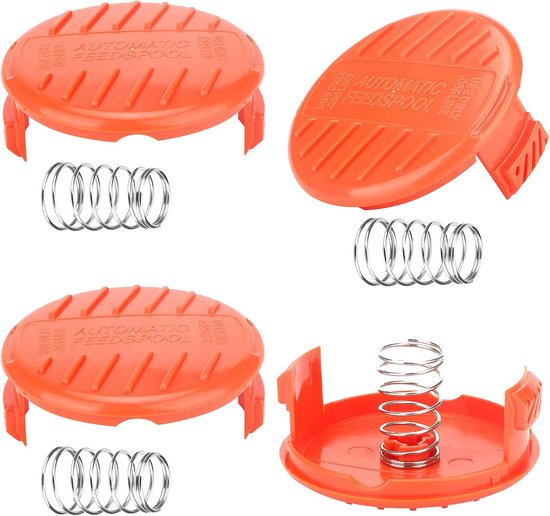 Spool Caps, 4pcs Spool Caps Trimmer Spool Cap, ABS Spool Caps for Black-Decker, RC-100-P Lawn Mower van Merkloos	
