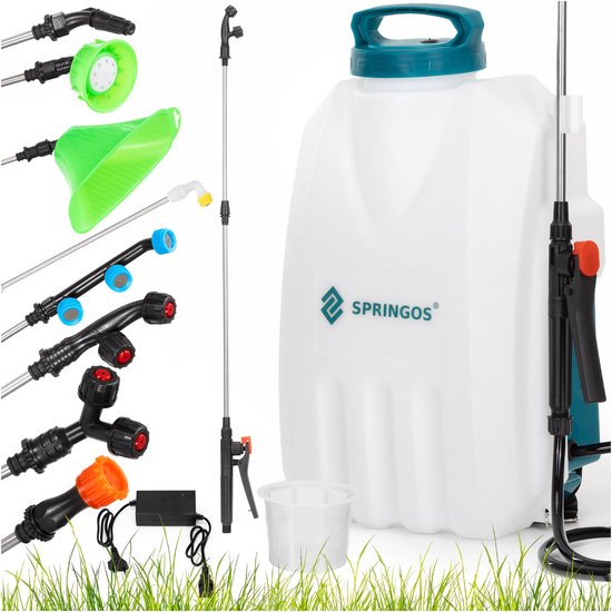 Springos Drukspuit - Elektrische - Accu - Planten - 12 Liter