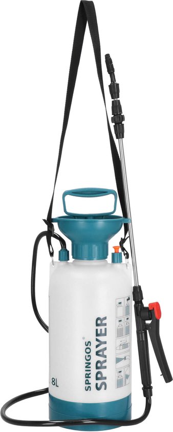 Springos Drukspuit - Handmatig - Planten - 8 Liter