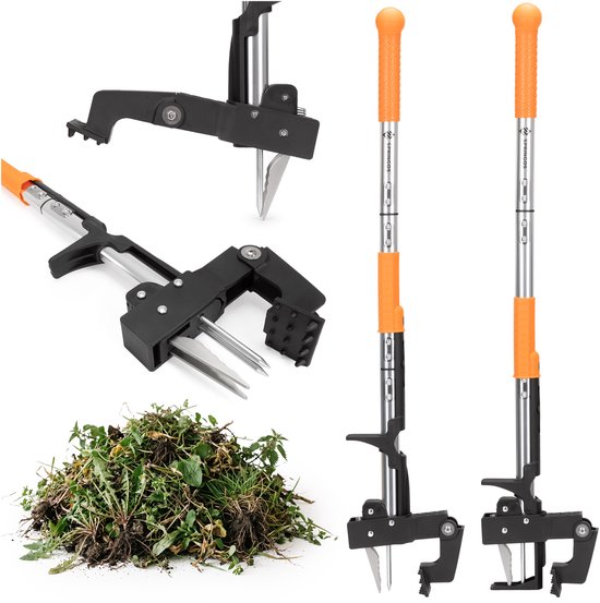 Springos Onkruidverwijderaar - Onkruidtrekker - Wortelverwijderaar - Ergonomische - 99 Cm