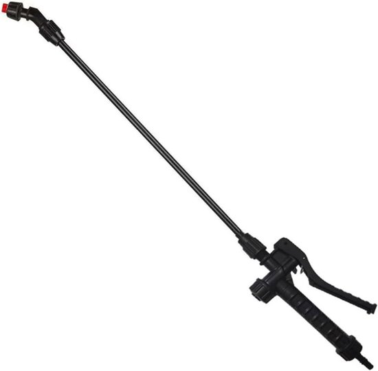 Sproeiersteel - Tuinspuit - Tuinonderhoud - Vergrendelbare hevel - 61 cm - Rood