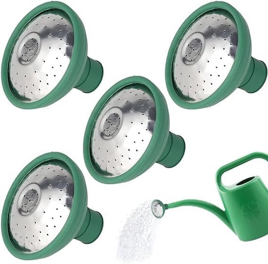 Sproeikop - 4 Stuks - Broeskop - Losse Broeskop - Broes Voor Gieter - Losse Broes - Plantengieter - Gieters Voor Buiten - Voor Gieter 22mm - Voor Water Geven Tuinplanten Bloemen - IndoorEn Outdoor - Groen