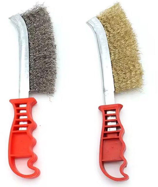 Staalborstel Onkruid - Onkruidborstel - 2 Stuks - Voegenkrabber - Onkruidkrabber van Nimexxon