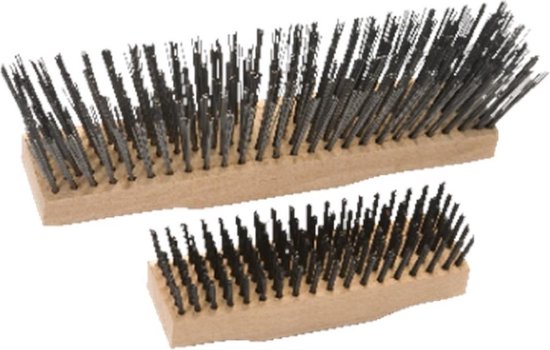 Staaldraadbezem 30cm 6x20 Rij van Silverline