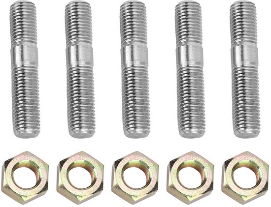Staande boutkit uitlaat-bouten M10 1.25 - voor M1G EVO1~10 - turbolader-bouten M10x1.25 - voor M1G EVO1~10 van Merkloos	