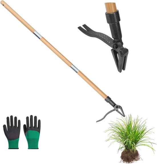 Staande Onkruidtrekker - Handmatig Tuin Gereedschap - Moeiteloos Onkruid Wieden - Ergonomisch Staand Ontwerp - 3-Sectie Handvat