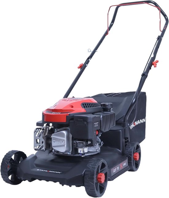 STAHLMANN benzinegrasmaaier met aandrijving BR390 - 4,0PS (2,9kW) 127ccm met aandrijving, 39cm maaibreedte, mulchen, maaihoogteverstelling, compact ontwerp, 35L grote opvangmand van STAHLMANN