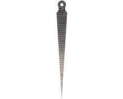 Stainless steel cone gauge for soldering, measuring, for opening spacers van Merkloos	