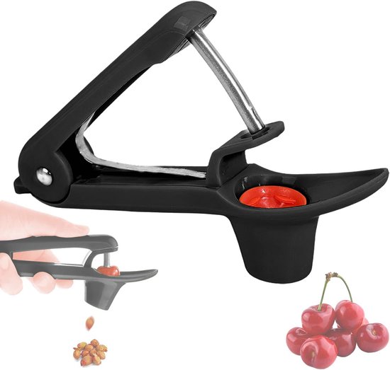 Stainless Steel Manual Fruit Pitter - Kersenontpitter - Fruit Kernverwijderaar - Handgereedschap van Merkloos	