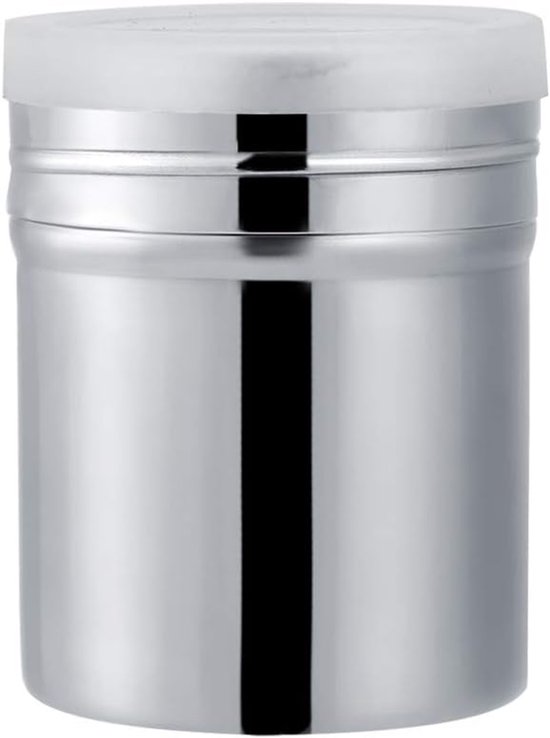 Stainless Steel Powder Shaker Mesh Chocolate Shaker Flour Coffee Strainer Spice Jars Spice Container Kitchen Cooking Tool with Removable Dustproof Lid for Baking Cooking, M van Zezazu.