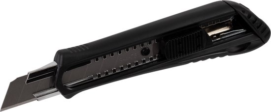 Stalco - Universeel Mes - 18mm Gebroken Mes - Ergonomische Kunststof Behuizing