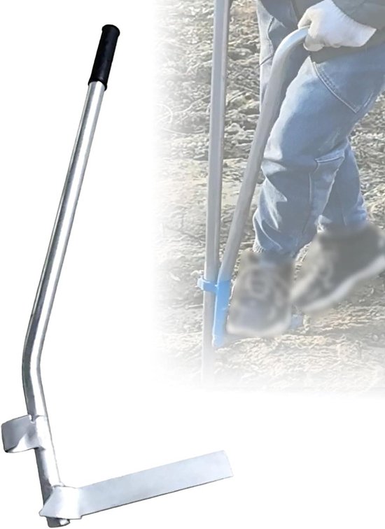 Stalen Buistrekker - Paaltrekker Gereedschap - Buitenonderhoud Tuin - Geoptimaliseerde Hefboomwerking - 2.5-3.5cm - Metaal