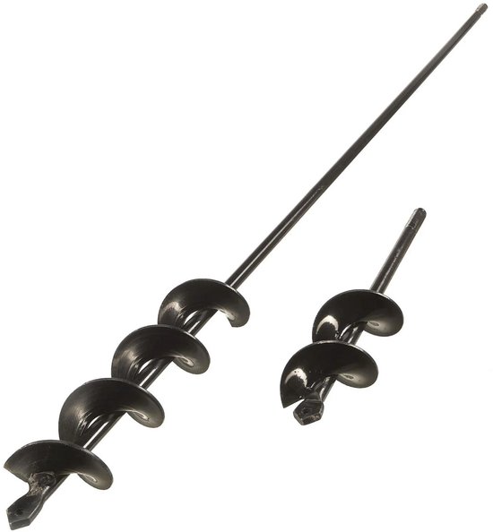 Stalen plantboor/aardeboor set, 2 stuks van Merkloos	