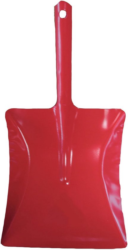 Stalen schep rood 39.5 x 19 cm tuingereedschap