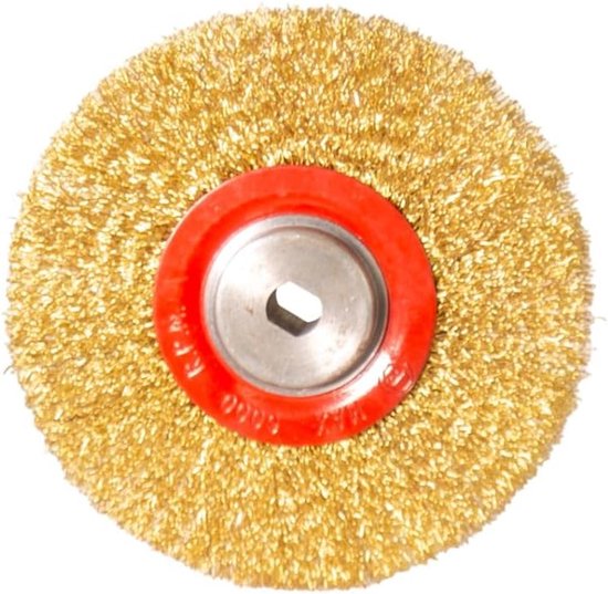 Stalen Voegenborstel - Vervangende Borstel - Terras Reinigen - Speciaal voor hardnekkig vuil - 10 mm werkbreedte van Merkloos	