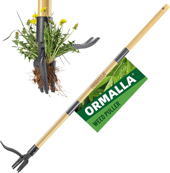 Stand-Up Onkruidtrekker - Bamboe Handgreep - 1 stuk van Merkloos	