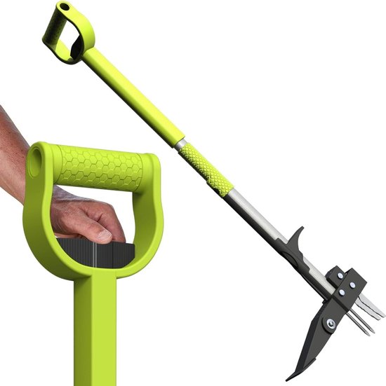 Stand-up Weed Puller with 40-47 Inch Long Handle - Luxury 4-Claw Weed Remover van Walensee