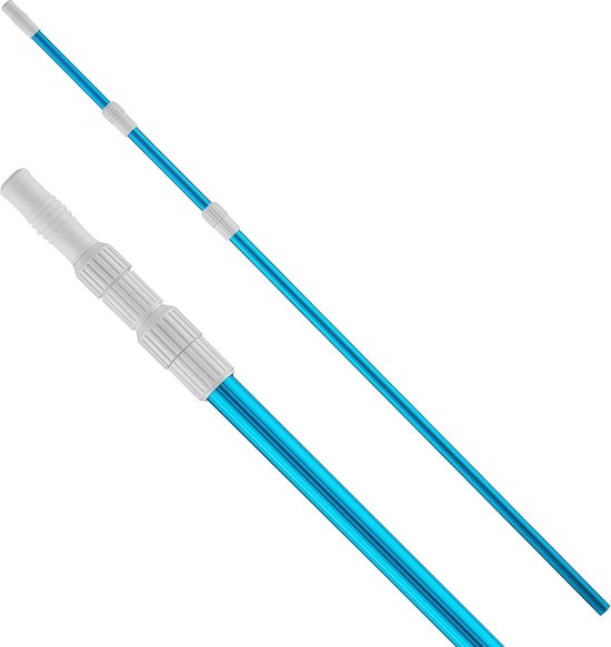 stang voor poolreiniging uittrekbaar 120-360cm passend op bodemzuigborstel