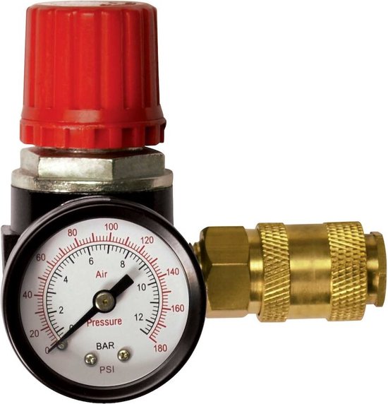 Stanley Drukregelaar ¼ Inch – Gasregelaar Manometer en Luchtklep – 12 Bar van Stanley