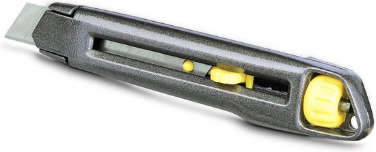 Stanley Interlock Serie - Metalen Mes - 18mm - Ergonomische Constructie - Veiligheidssysteem