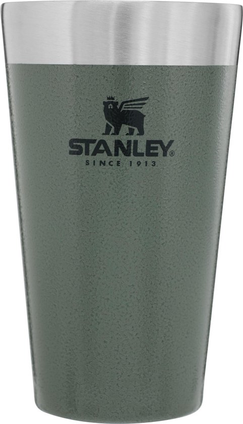 Stanley The Stacking Beer Pint Thermosbeker- 470 ml - RVS/Groen van STANLEY