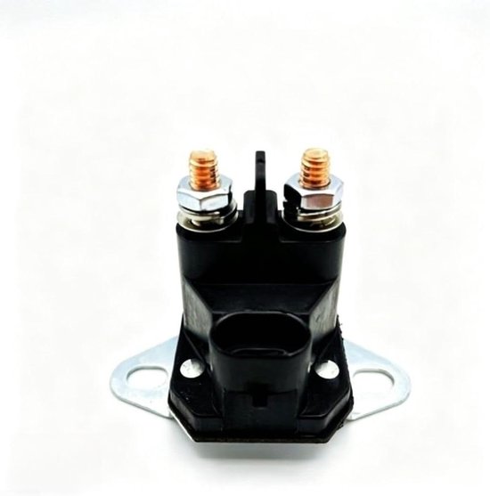 Starter Solenoïde - Startschakelaar Magneetventiel - Maaiers Starten - Directe Vervanging - 10 x 10 x 3 cm - Zwart