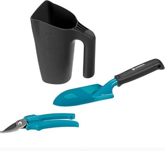 Startkit handgereedschap + kan in fruitkist van Merkloos	