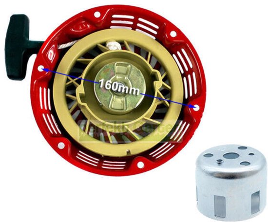startmechanisme met terugtrekmechanisme + beker voor Honda-motor 5,5-6,5 HP GX120, GX140, GX160, GX200