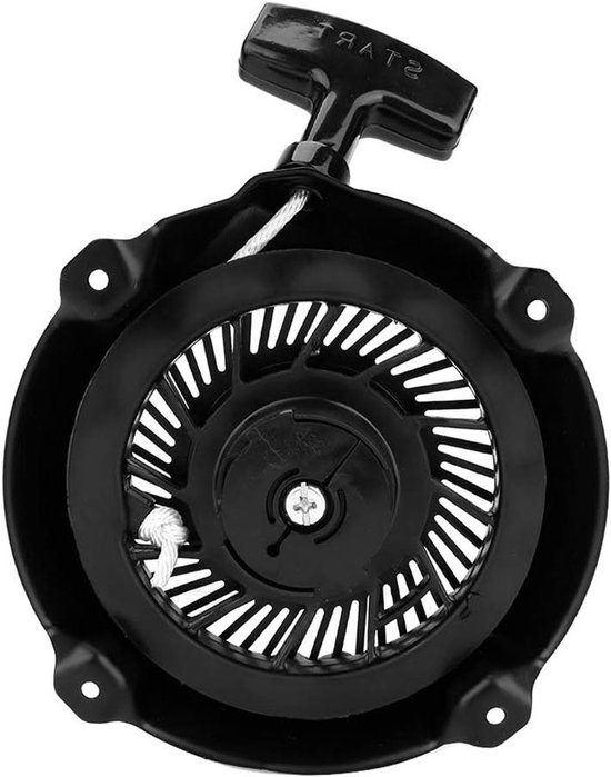 Startmotor Grasmaaier - Trekstarter Motor - Motoronderhoud Tuin - Directe Vervanging - 515 gram - Zwart