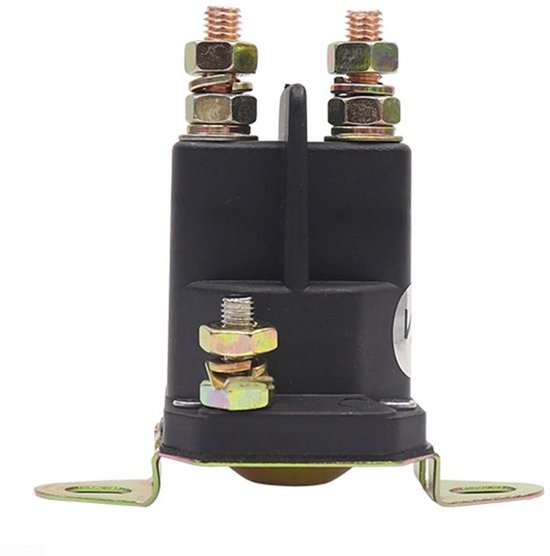 Startrelais Motor - 12V DC Schakelaar - Grasmaaier Starten - Robuuste Metalen Behuizing - 77 x 75 x 47 mm