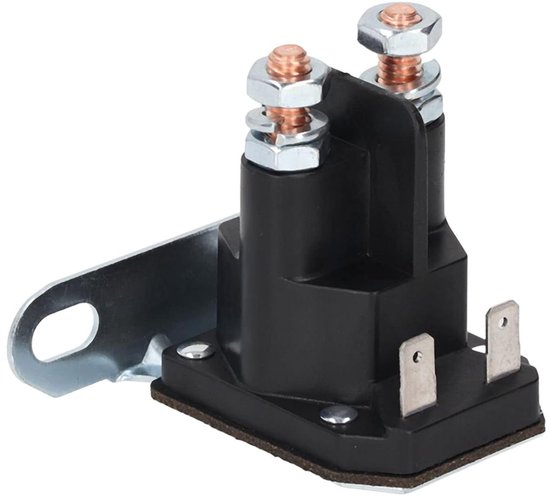 Startrelais Solenoid Gazontractor - Relais Starter Motor - Motor Starten - Stofdicht Waterbestendig - DC 12V - Zilver van Merkloos	