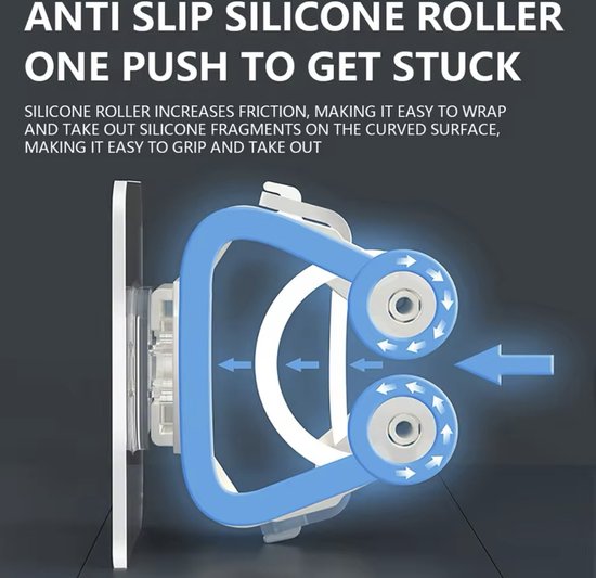 Steelhouder - 4 Stuks - Multifunctioneel - Zelfklevend - Bezemsteel houder - Dweil houder - Bezem houder - Handveger en blik houder - binnen en buiten - Handige houder - van Pucello