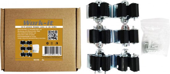 Steelhouder set ophangsysteem met schroeven & pluggen van Merkloos	