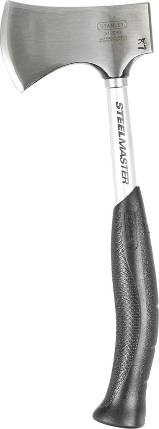 Steelmaster bijl, koolstofstalen kop, anti-slip handgreep, lemmetbeschermhoes, lengte 40 mm, 1-51-030 van Stanley