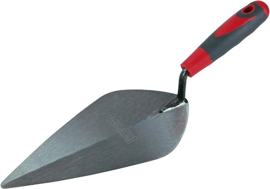 Steenmetsel Troffel 250mm (10 inch) met Zacht Grip Handvat voor Voegen en Metselwerk van Merkloos	