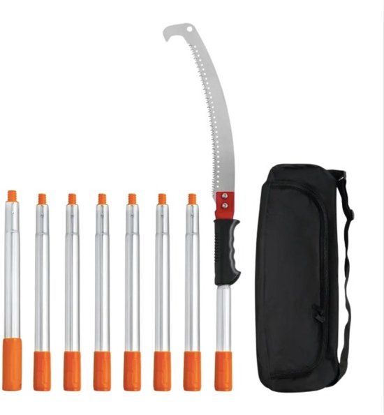 Stemily Takkenzaag - Handzaag - Snoeizaag - Uitschuifbaar - Telescopisch - 1.40m tot 3m - 8 Stokken - Koolstofstaal van Stemily