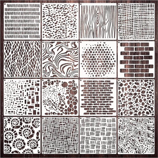 Stencils voor Crafts - Herbruikbare Sjablonen voor Creatieve Projecten van Merkloos	