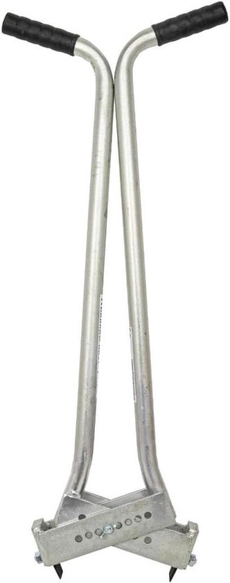 Stenen Trekker - Klinker Verwijderaar - Bestrating Leggen - Verstelbare Bekbreedte - 20-30 cm - Zilver