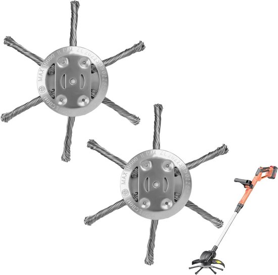 Sterke Stalen Draad Trimmerkop Set (2 stuks) Universeel Voor Bosmaaier