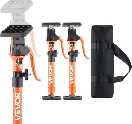 Steunstang Kastkrik - Telescopische Steunpaal - Kasten Monteren - Verstelbaar Tot 100kg - 40-60 cm - Oranje