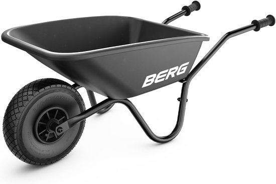 Stevige kruiwagen voor kinderen vanaf 5 jaar - zwart van Merkloos	