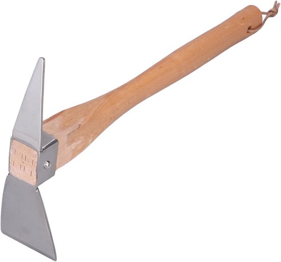 Stevige Tuinafsteekschop/Hak Gereedschap met Houten Steel voor Graven en Losmaken