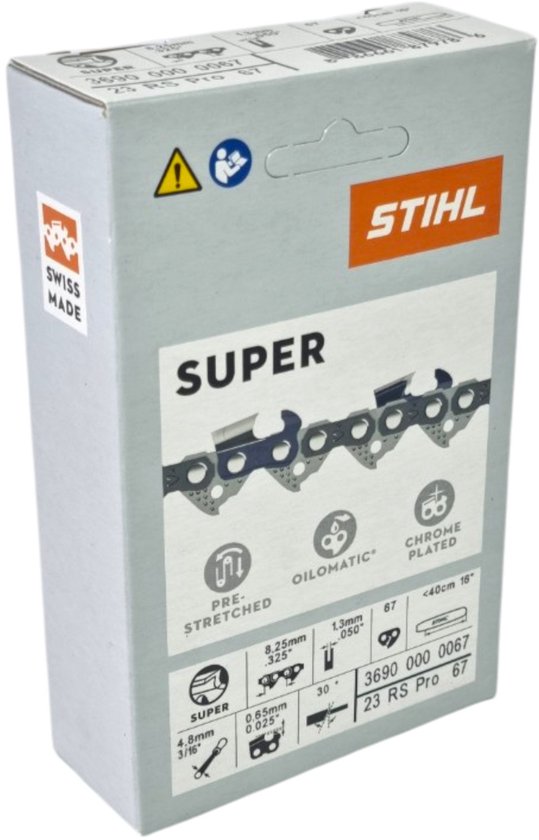 Stihl .325" Rapid Super Pro (RS Pro) zaagketting 40 cm .325" 1,3 mm 67 TG ( 36900000067 )