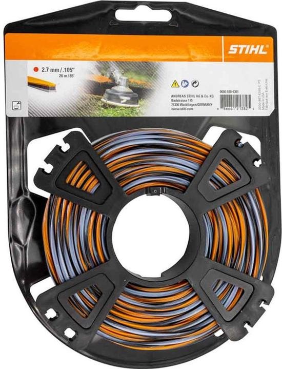 Stihl Accessoires maaidraad - Hightech CF3 Pro kruisvormig - Ø 2,7mm x 27m - 00009304301 van Merkloos	