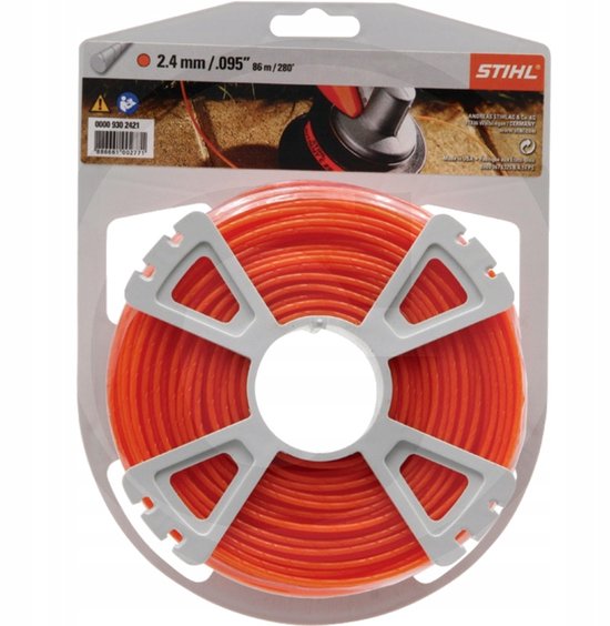Stihl Accessoires ronde geruisloze maaidraad op rol | Ø 2,4 mm x 83,0 m - 00009302421