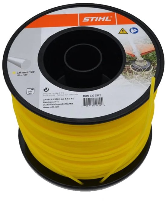 Stihl Accessoires ronde maaidraad op rol - Ø 3,0 x 162 m - geel - 00009302542 van Stihl