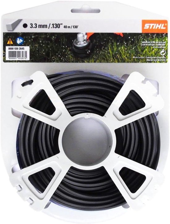 Stihl Accessoires Vierkant maaidraad op rol | Ø 3,3 mm x 38,0 m - 00009302645 van Stihl